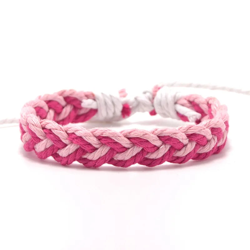 Ethnic Thread Bracelet Retro Handmade Boho Multicolor Braided