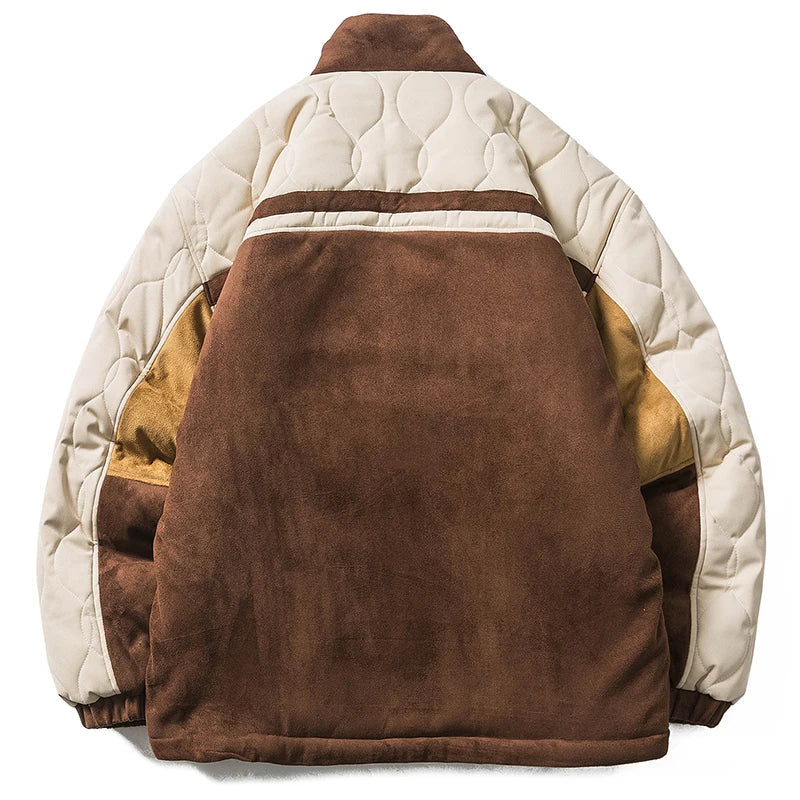 Winter Oversize Pocket Cargo Jacket Men Clothing Zip