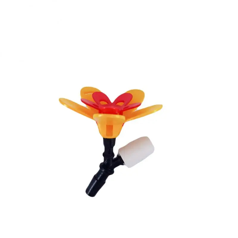 Flower Hummingbird Feeder Bird Seed Green Wine Bottle