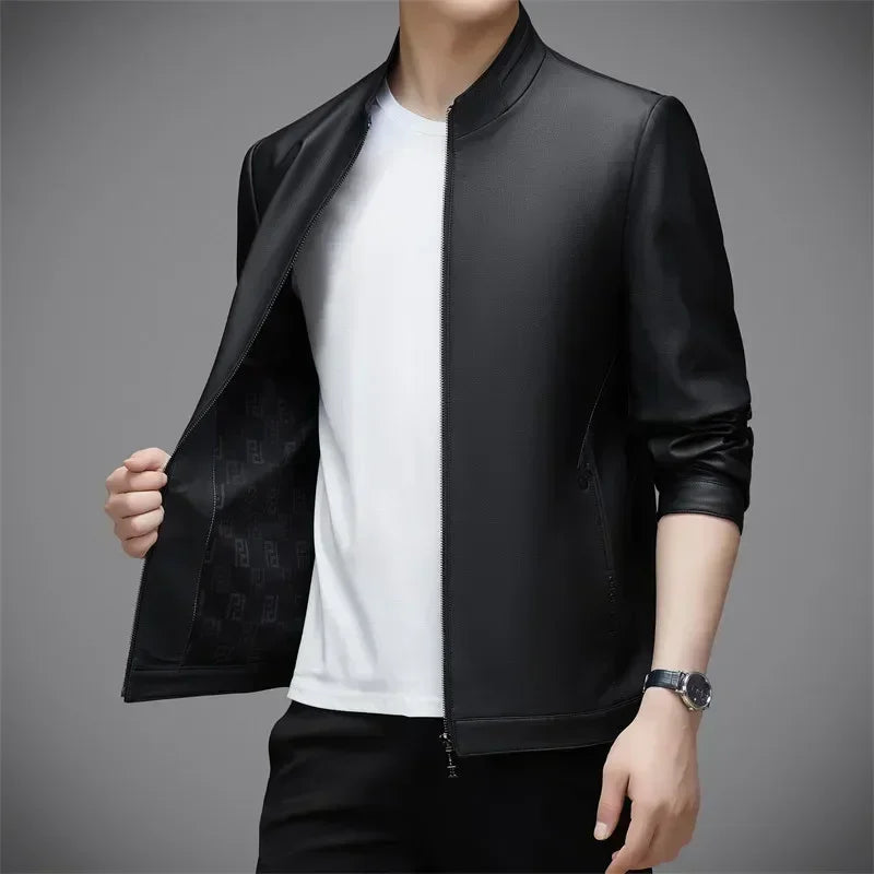 Spring and Autumn New Genuine Leather Clothes Men's