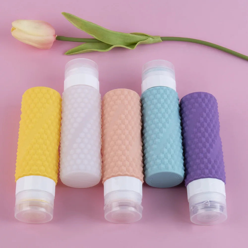 90ML/PC Silicone Travel Bottles TSA Approved Leak Proof