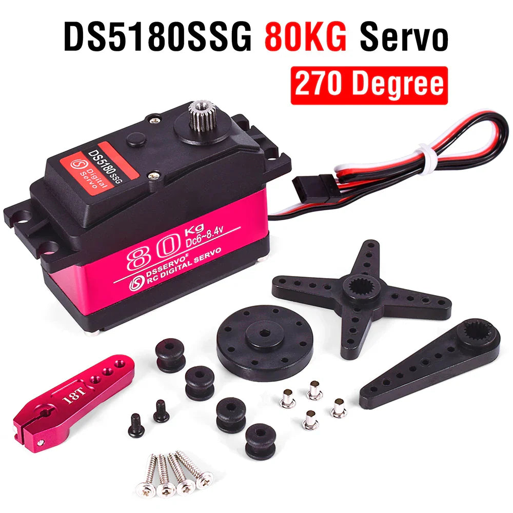 Servo RC 1/5 Servo Waterproof High Torque Servo 60Kg 80Kg 150Kg 8.4V Metal Gear Digital Servo For Redcat HPI Baja 5B SS