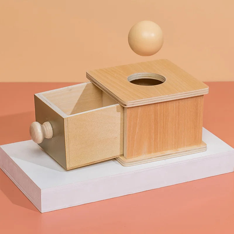 Kid Educational Toy Children Montessori Object Permanence Box