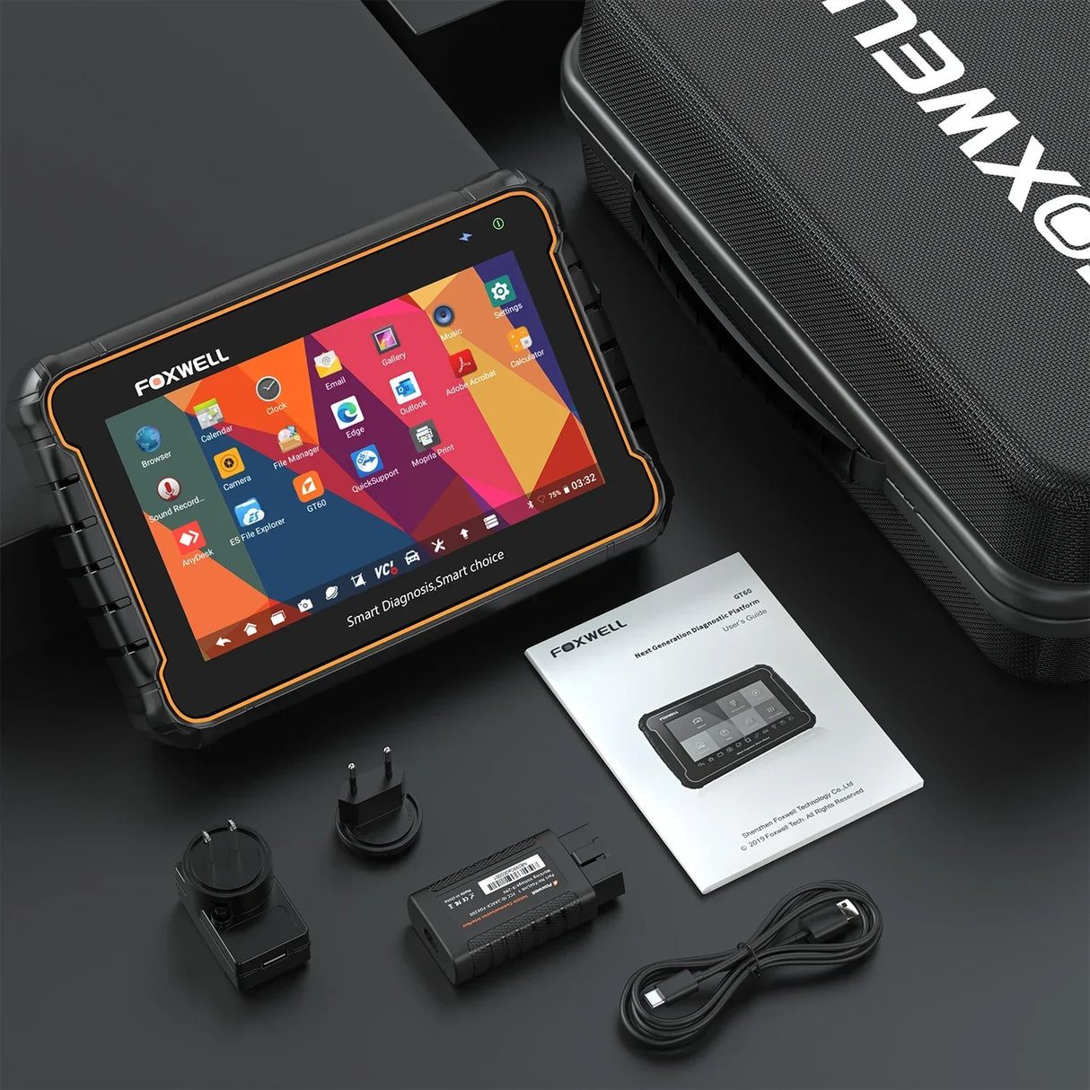 Foxwell GT60 OBD2 Bluetooth Car Diagnostic Tools Professional