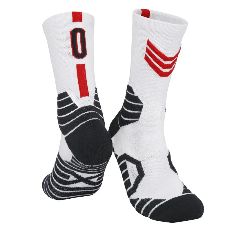 5 Pairs Men's Athletic Crew Socks Performance