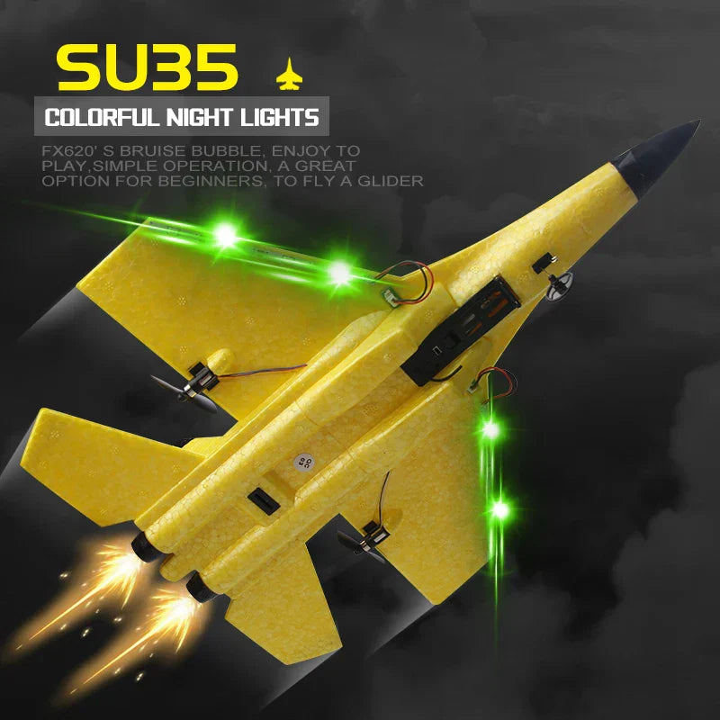 RC Plane SU35 2.4G LED Lights Aircraft Remote