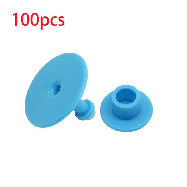 100 Pcs Wordless Label Anti-shedding Round Swine Sheep
