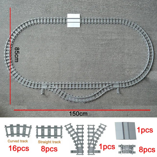 City Train Tracks Forked Flexible Railway Bridge Rail