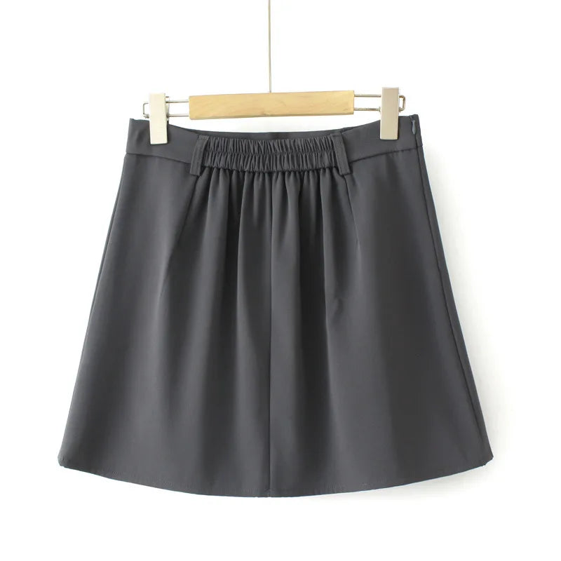 2023 Autumn Clothes Women Pleated Skirt Plus Size