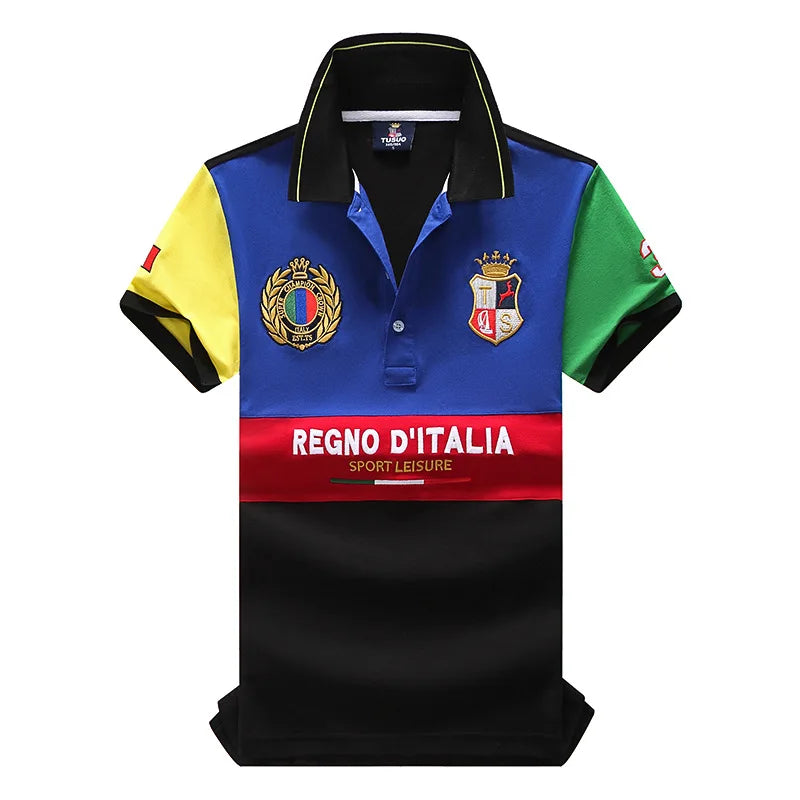 Summer High Quality Embroidery Polo Shirt Men Business