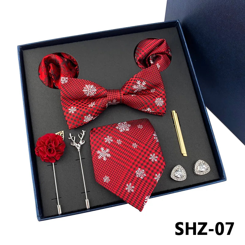Men's Tie Set Gift Box Fashion Brand Bowtie