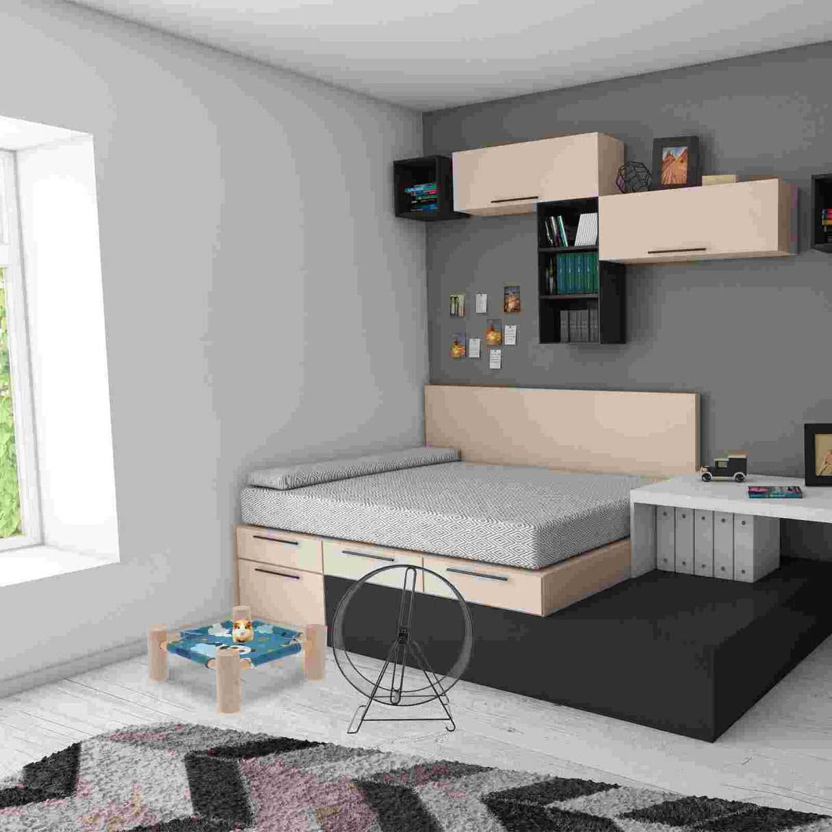 Wheel Hamster Exercise Running Small Silent Chinchilla Largehedgehog