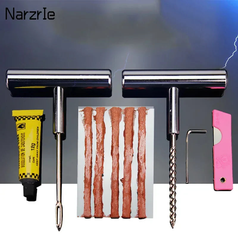 Car Tire Puncture Repair Kit Motorcycle Bike Tyre