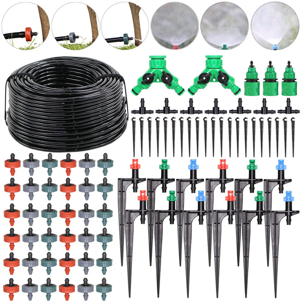 5-50m Garden Watering System 90/180/360 Degree Refraction Nozzle