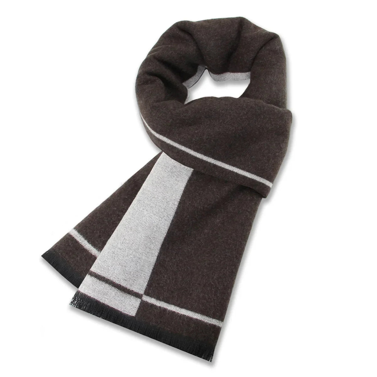 High Quality Men Scarf Autumn Winter Plaid Knitted