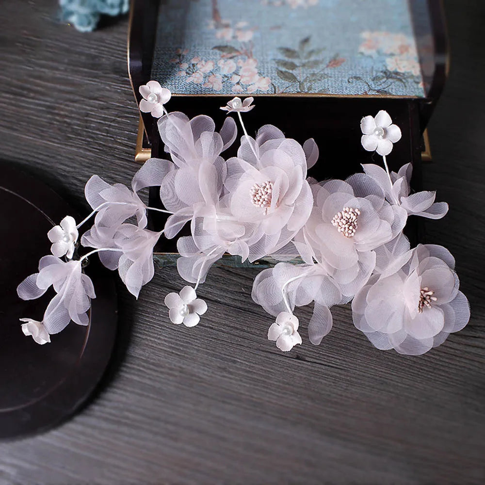 Flower Wedding Hair Accessories Hairband Bride Tiaras For