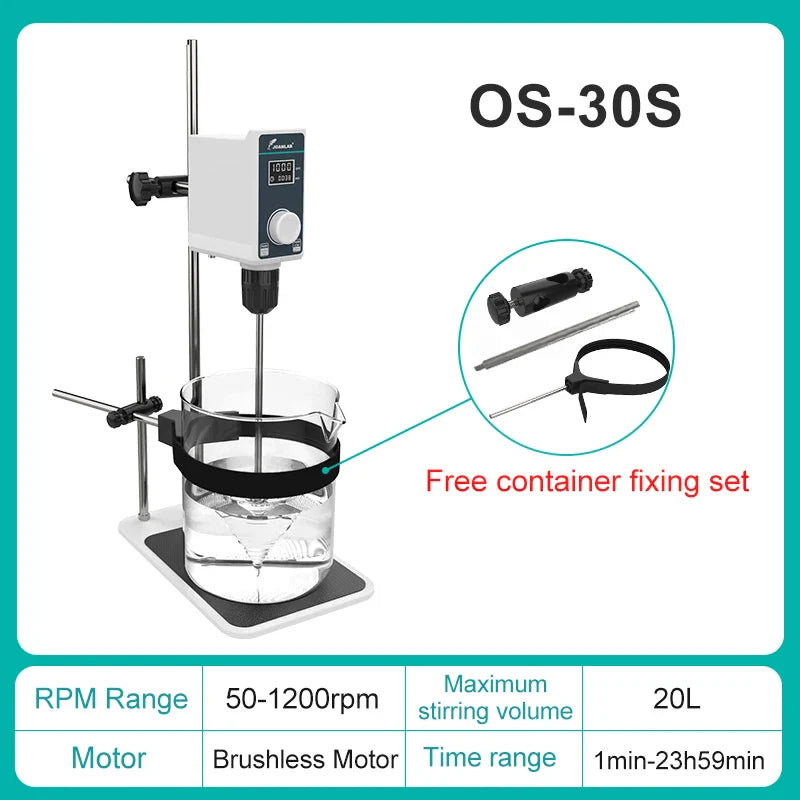 JOANLAB Liquid Mixer Lab Electric Stirrer Digital Display