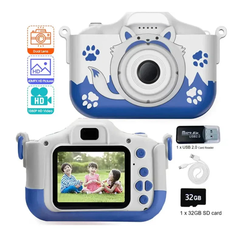 HD 1080P Kids Digital Camera 20MP Children Camera