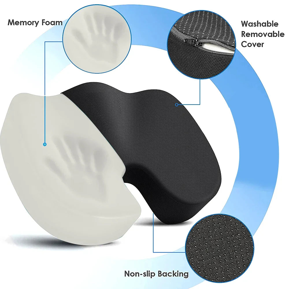 Seat Cushions for Office Chairs,Memory Foam Coccyx Cushion
