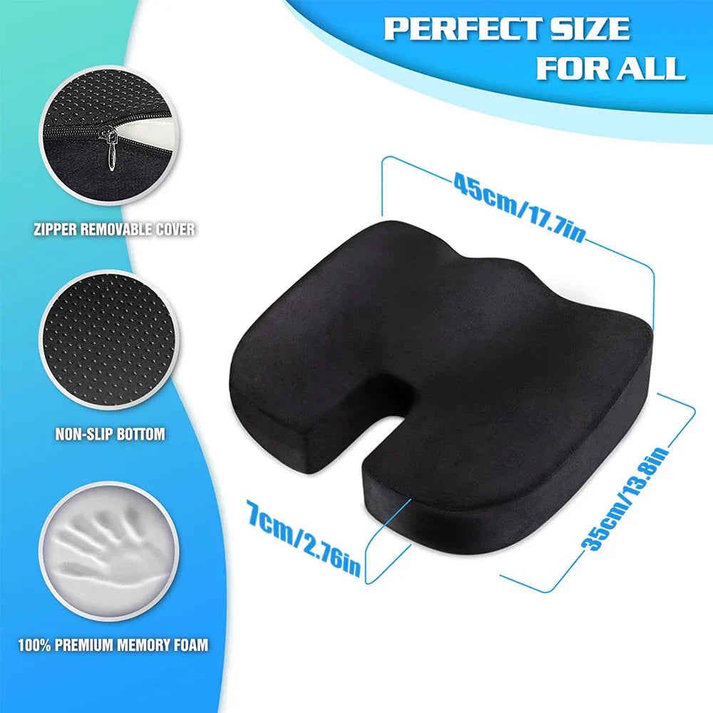 Seat Cushions for Office Chairs,Memory Foam Coccyx Cushion