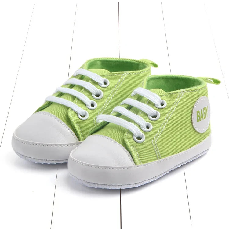 Baby Canvas Classic Sports Sneakers Newborn Baby Boys