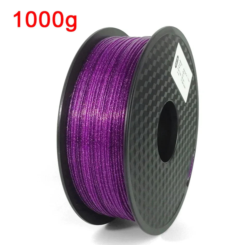 3D Printer Filament PLA 1.75mm Glittering Shining Rainbow