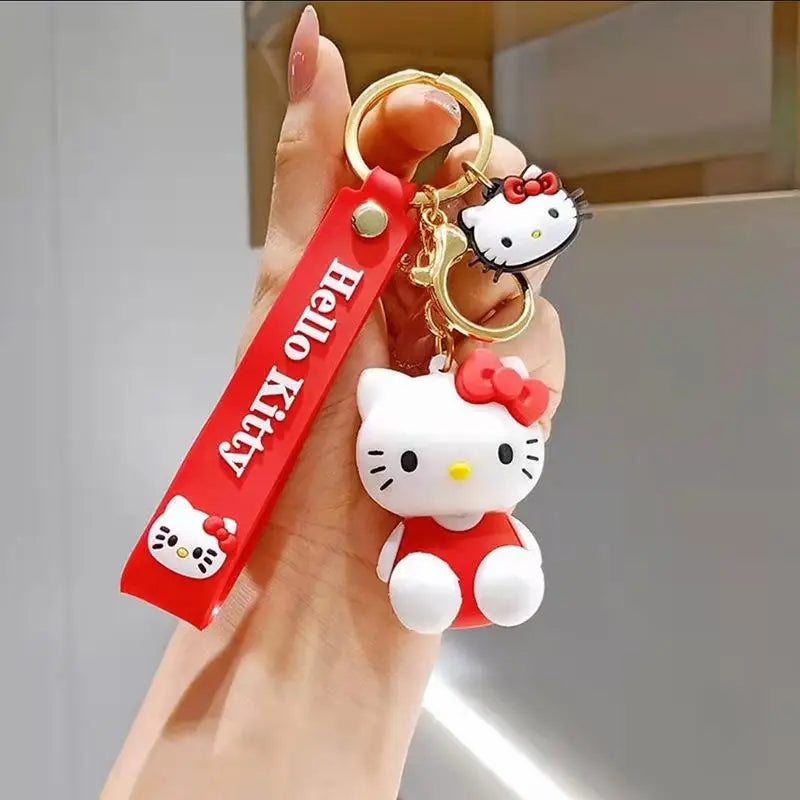 Kawaii Sanrio Hello Kitty Keychain Cartoon Doll Cute