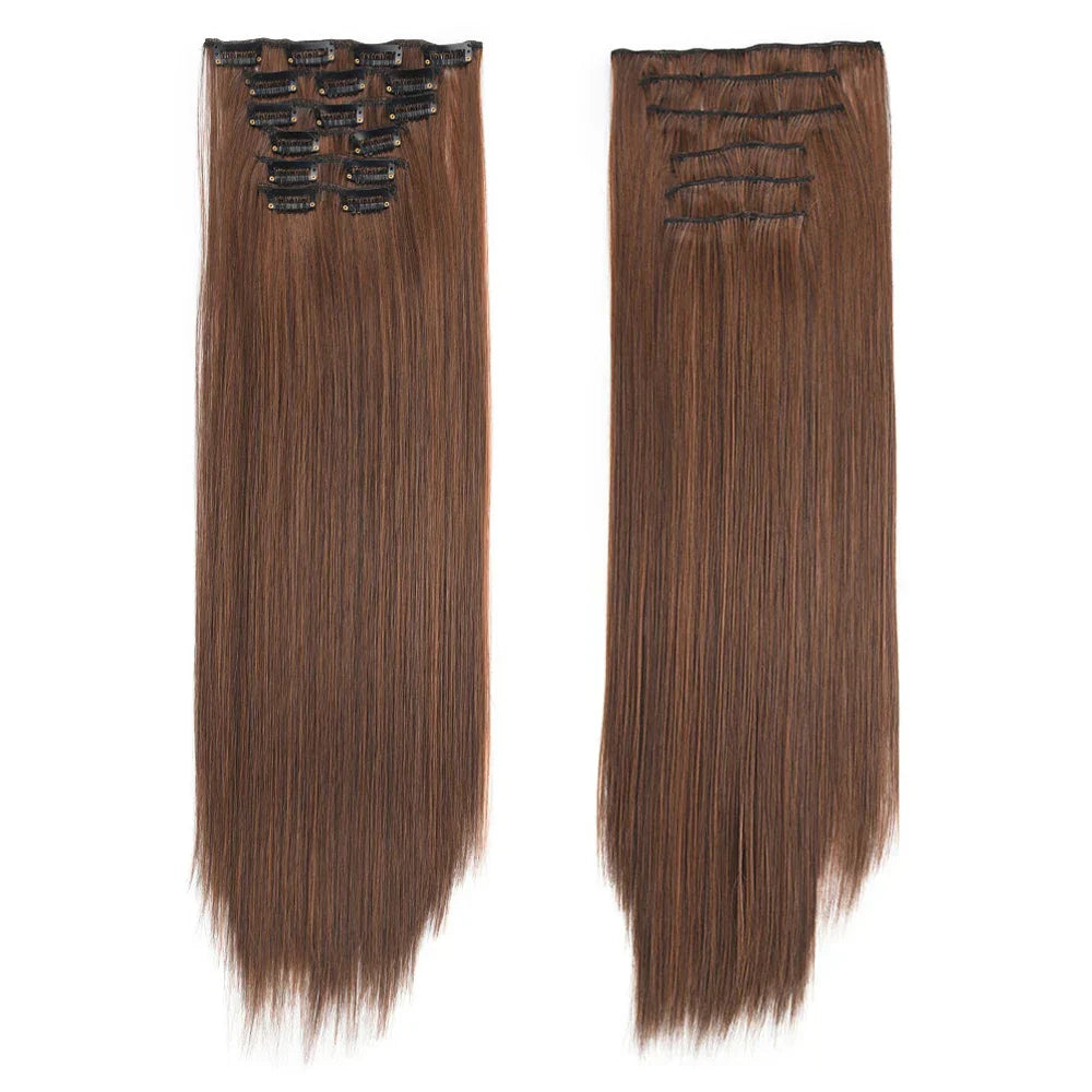 Synthetic Clip in Hair Extensions 6 Pcs/Set 16