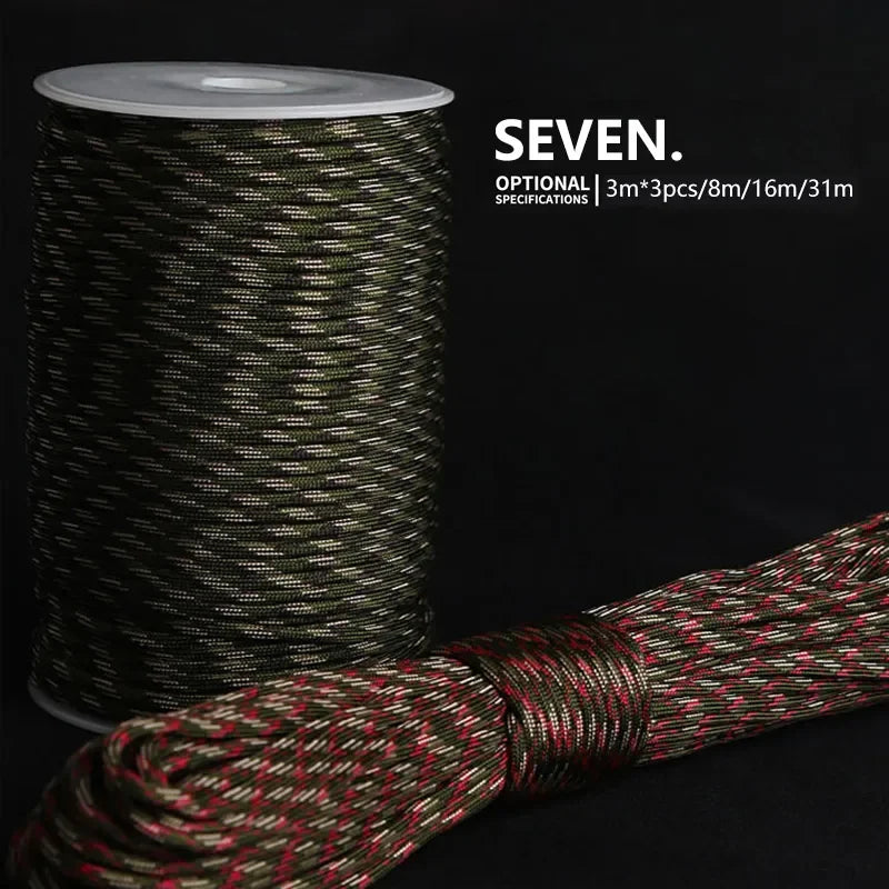 7 Cores 550 Paracord Cord 5 8 16