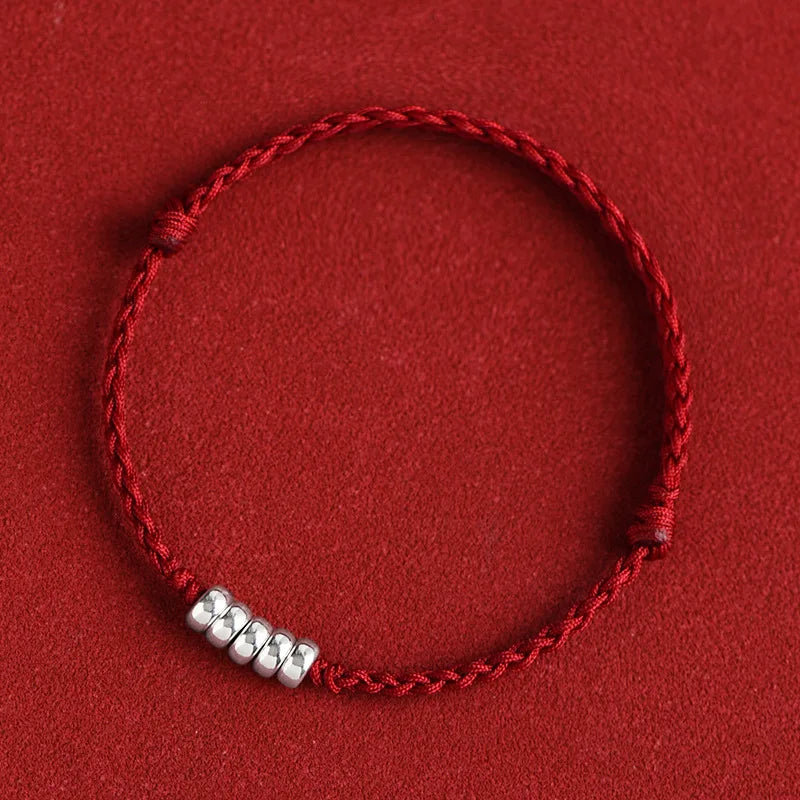 Fit 13-18cm 925 Silver Rope Bracelets Women Round