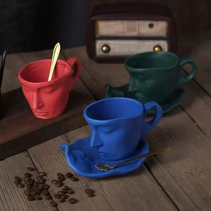 Creative ceramic Coffee cup, handmade diamond bag, ceramic