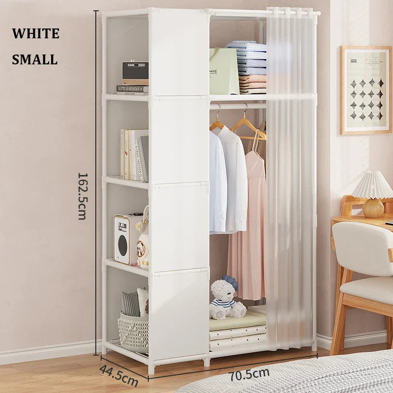 Simple Reinforced Wardrobe With Dust Proof Nonwovens Home