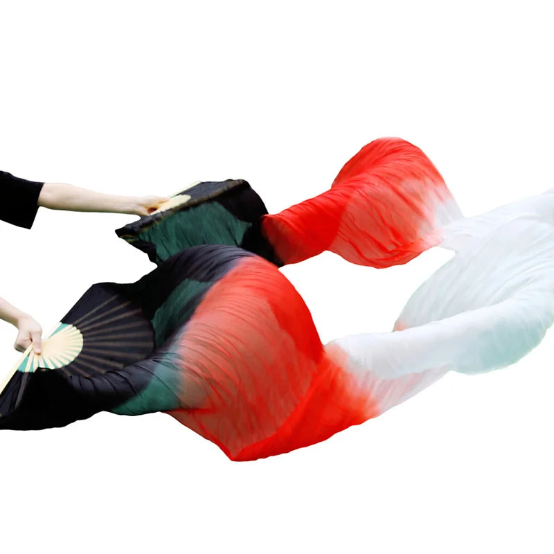 Belly Dance Fan 100% Real Silk Veils 1pc