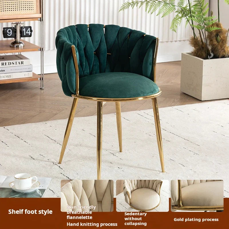 Living room velvet Armchair Fashion Design coffee chair