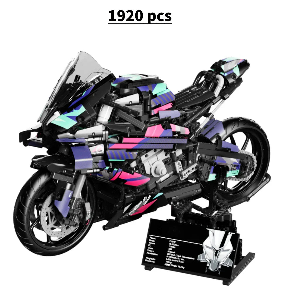 Technical MT-10 SP Motorcycle Model Building Blocks Advanced