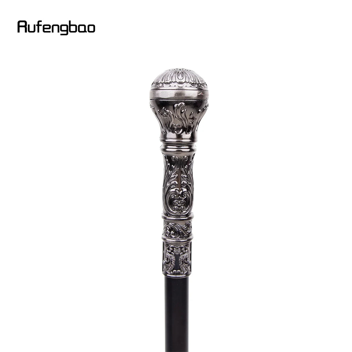 Silver Luxury Round Handle Walking Stick with Hidden