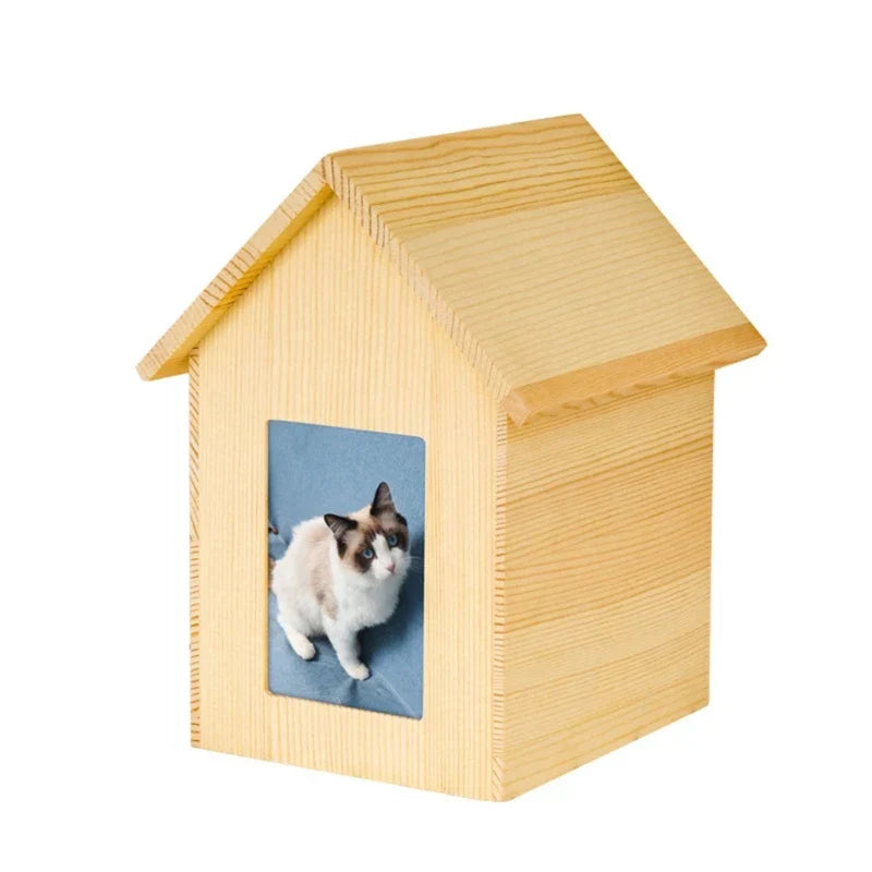 Cremation Urn Pet Cinerary Casket Happiness Memorial Box