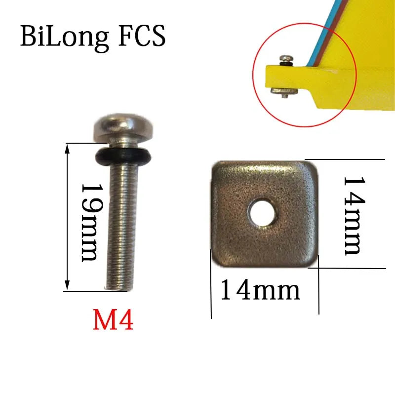 316 Stainless Steel M4*19MM Sup Paddle US Box