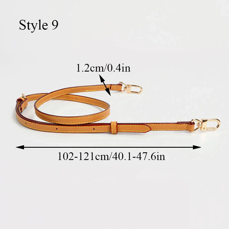 100 Genuine Leather 105CM Bag Strap for LV