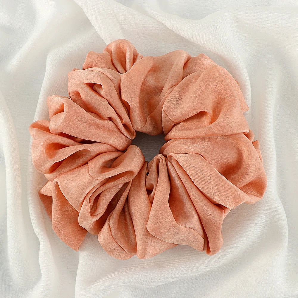 Big Size Shiny Chiffon Scrunchies for Muslim Women