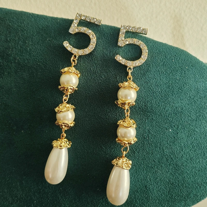 Big Statement Dangle Crystal Earrings For Lady 5