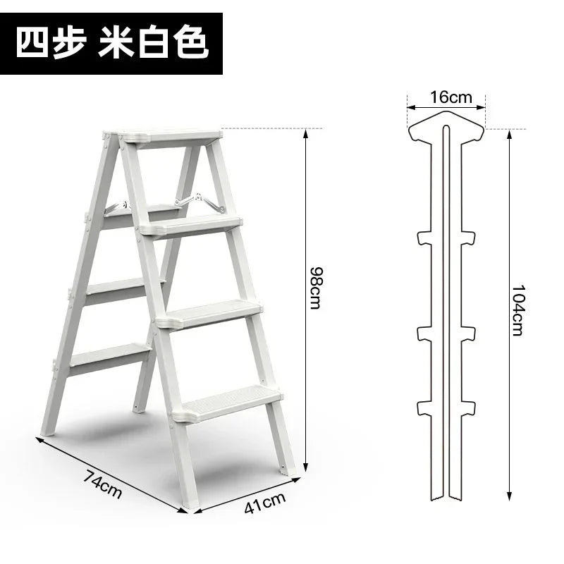 Multifunctional High Stools Kitchen Thickened Aluminum Ladder Chair