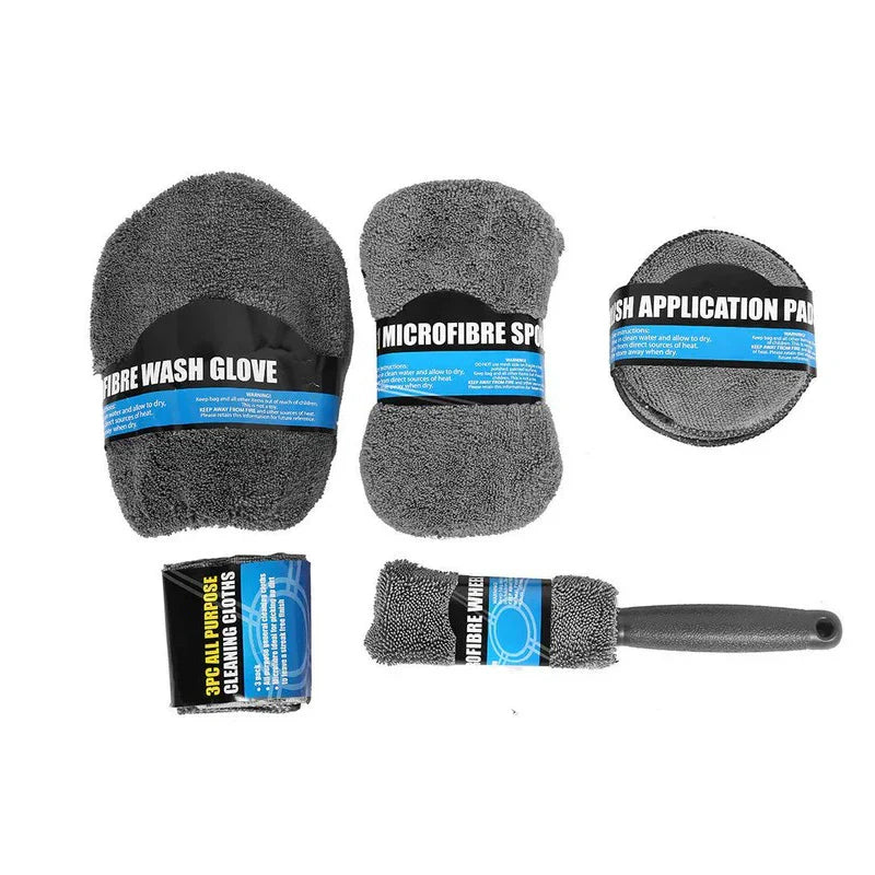 9pcs Wash Sponge Auto Applicator Pads Car Wipe