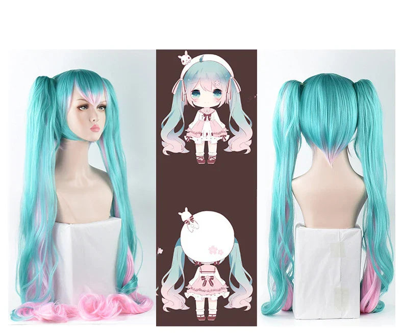 15 Colors Miku Cosplay Wigs Japanese Singer Wig