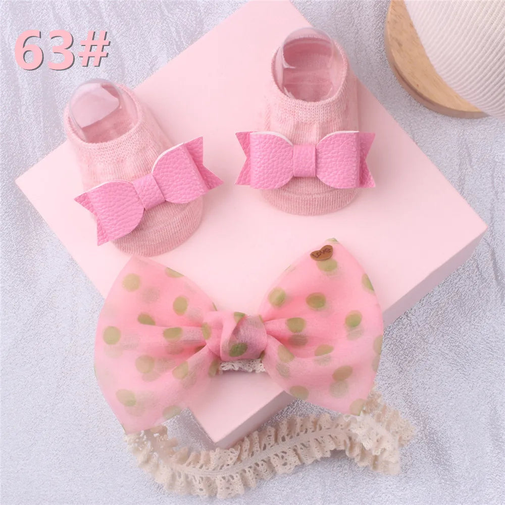 1 Set Cute Gift Bow Flowers Baby Girls