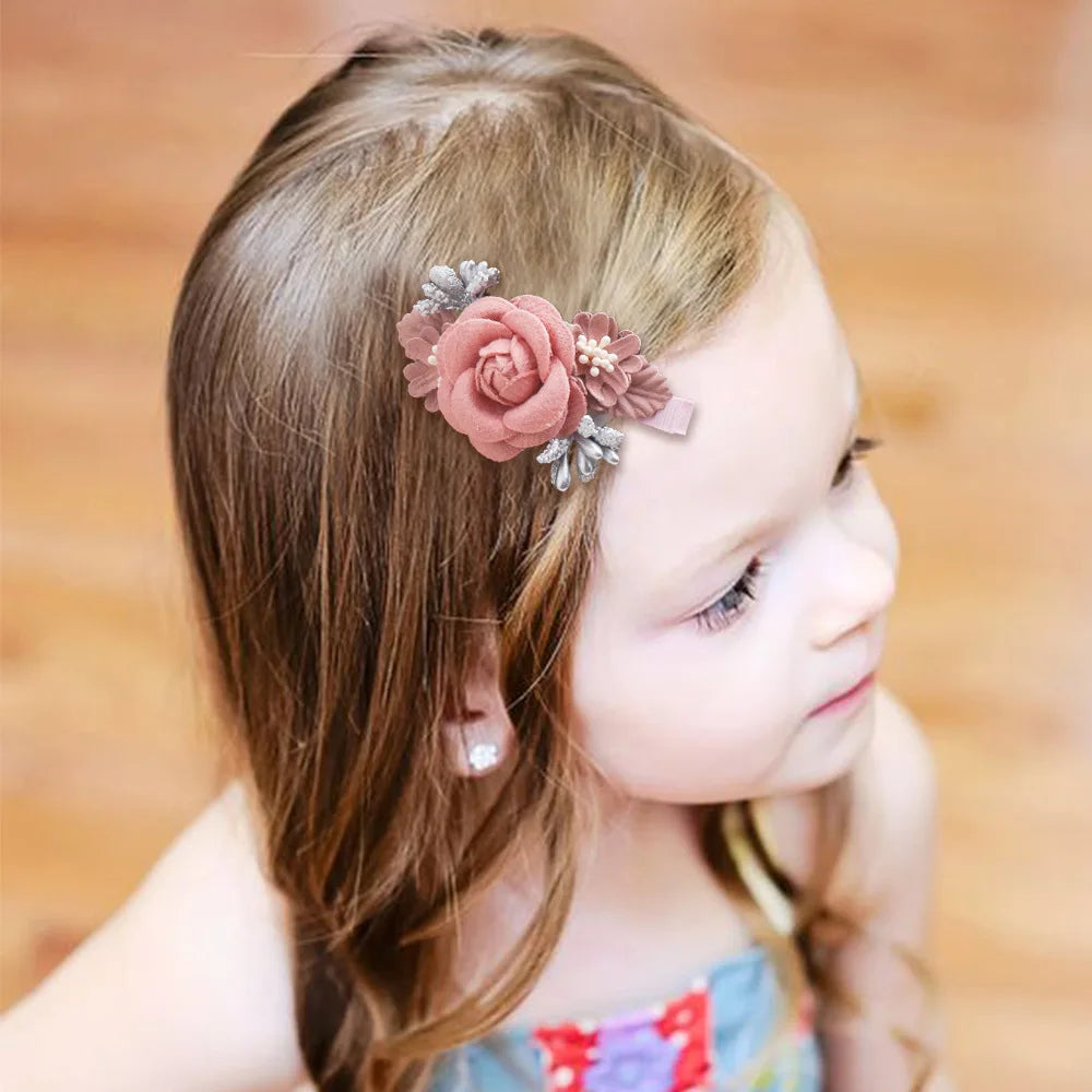 Baby Accessories Princess Flower Hairpins for Baby and