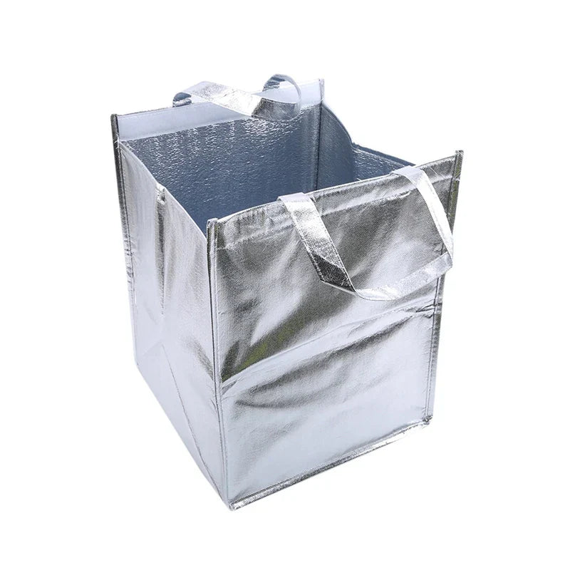 1PC Aluminum Foil Insulated Ice Storage Bag Thermal Cooler Lunch Picnic Bag