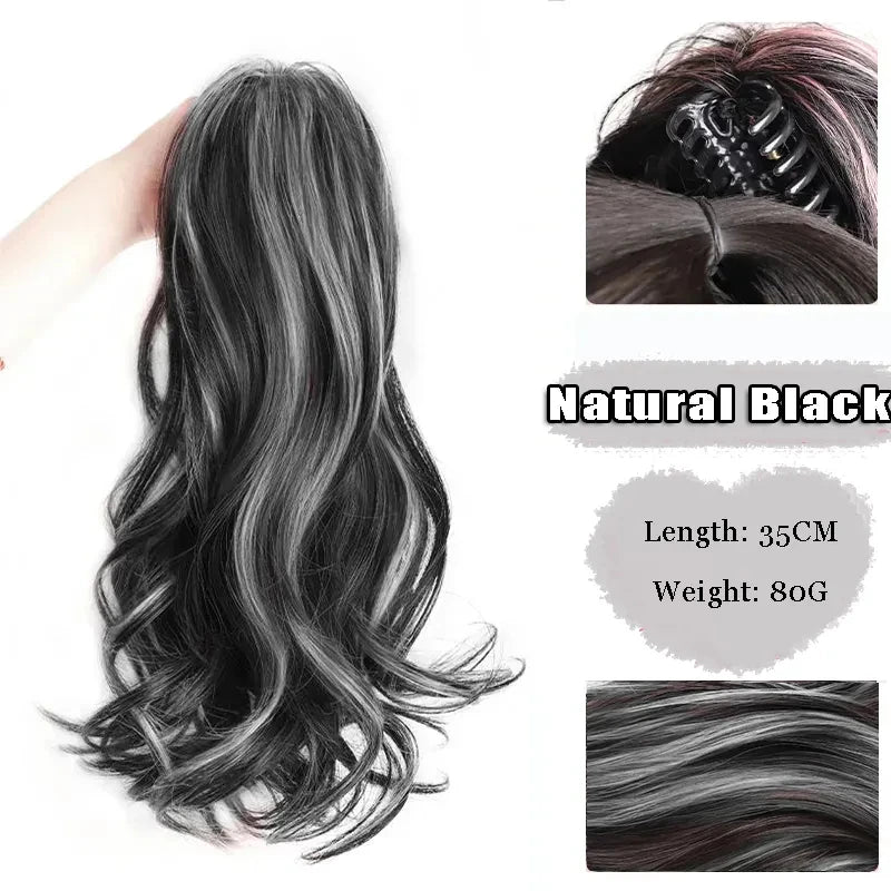 FOR Horsetail Wig Women's Long Hair Clasp Style