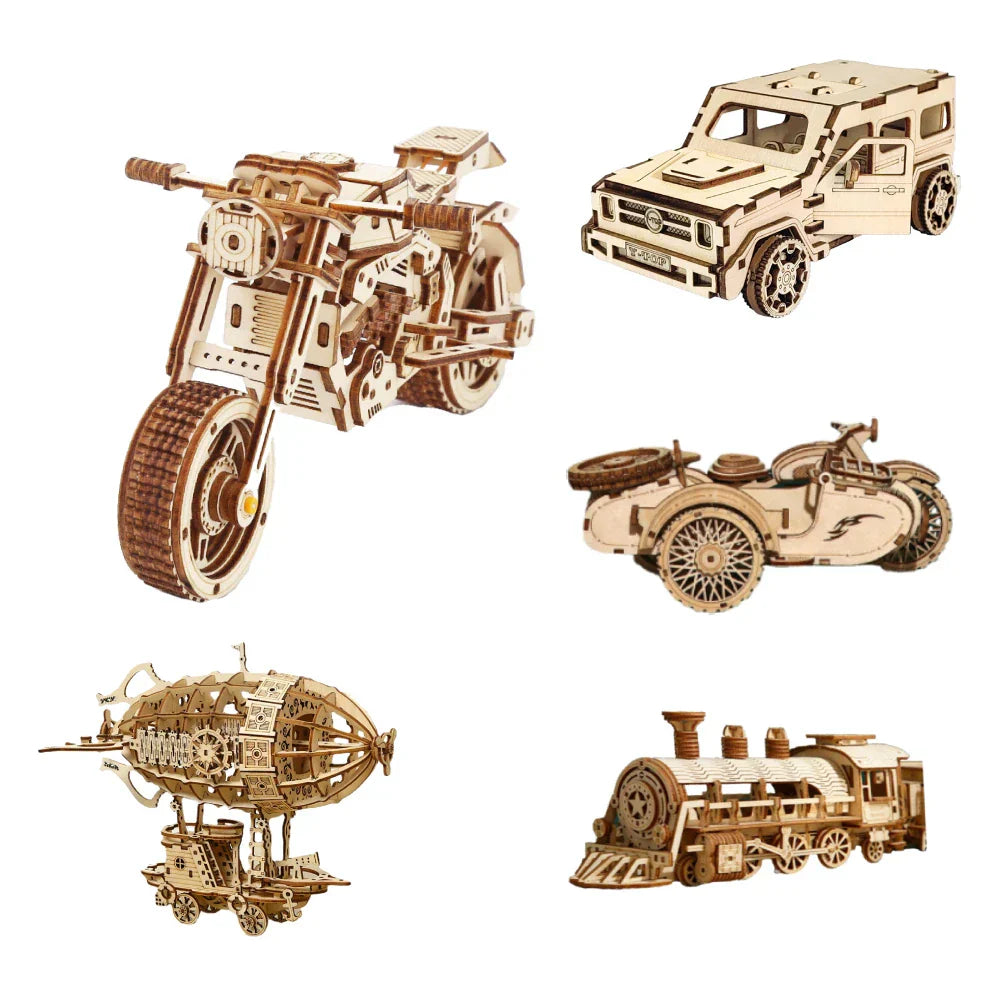 Kinds 3d Wooden Puzzles Jigsaw Child Assembling DIY