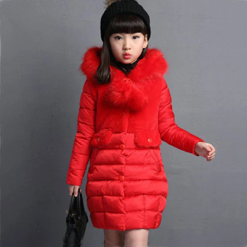 2023 Winter Warm Jackets for Girls Fashion Fur